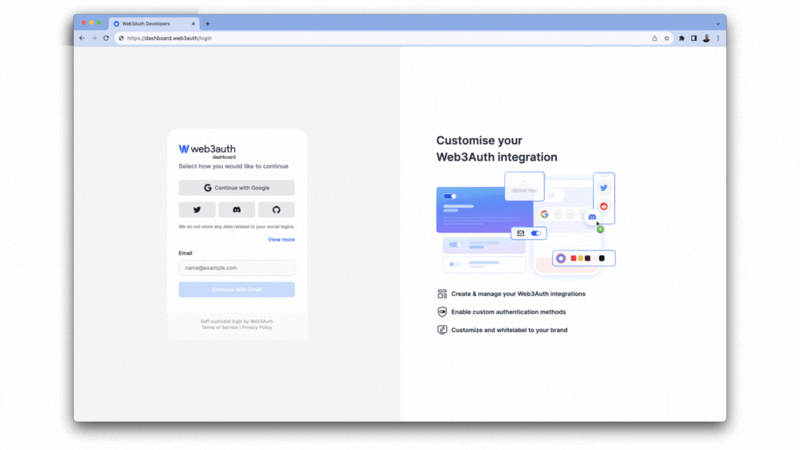 Dashboard Sign Up Gif